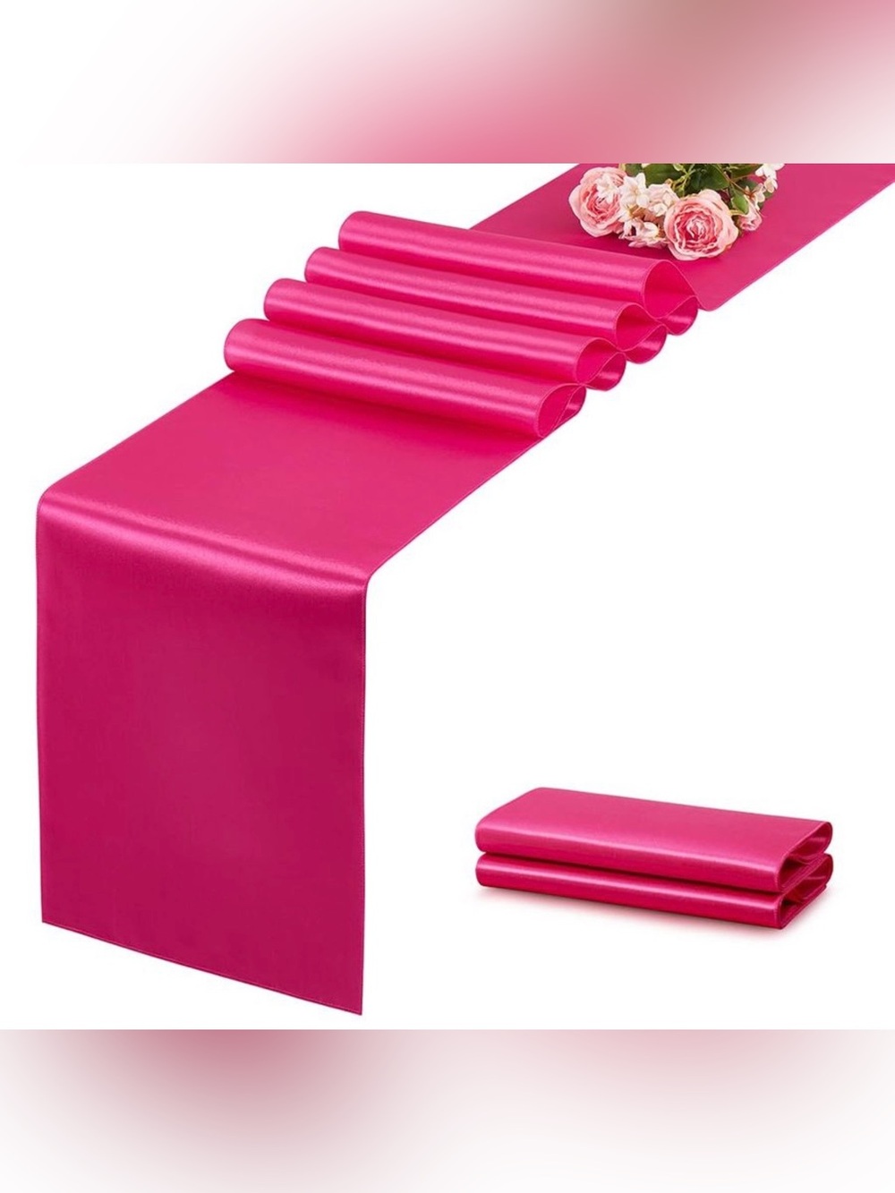 Hot Pink Table Runner 12x108 Inches 12pk